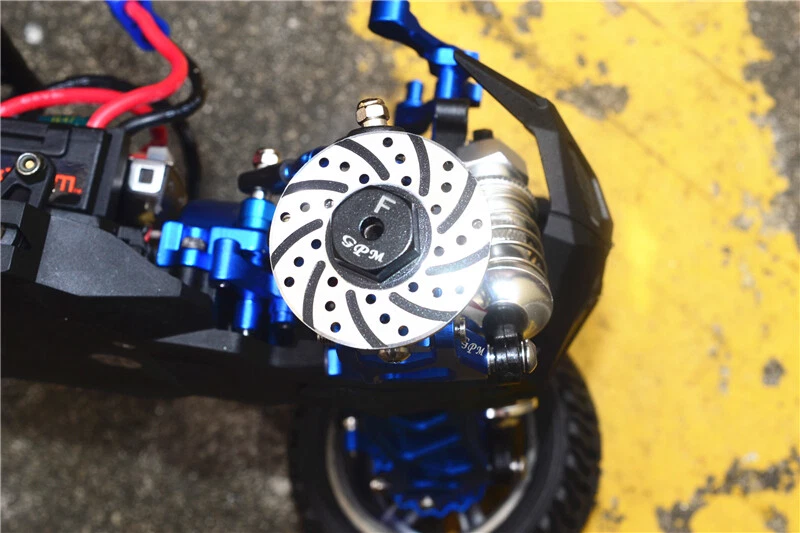 GPM Aluminum Front+Rear Brake Disk With Silver Lining For Axial-1/18 Yeti Jr - Image 3 of 4