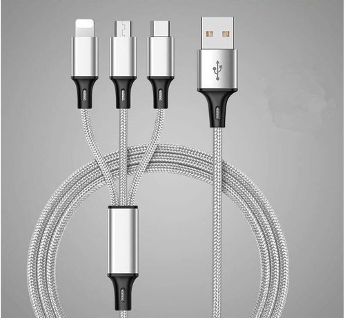 3 in 1 Multi USB Charger Charging Cable Cord For iPhone TYPE C Android Micro USB - Picture 5 of 11