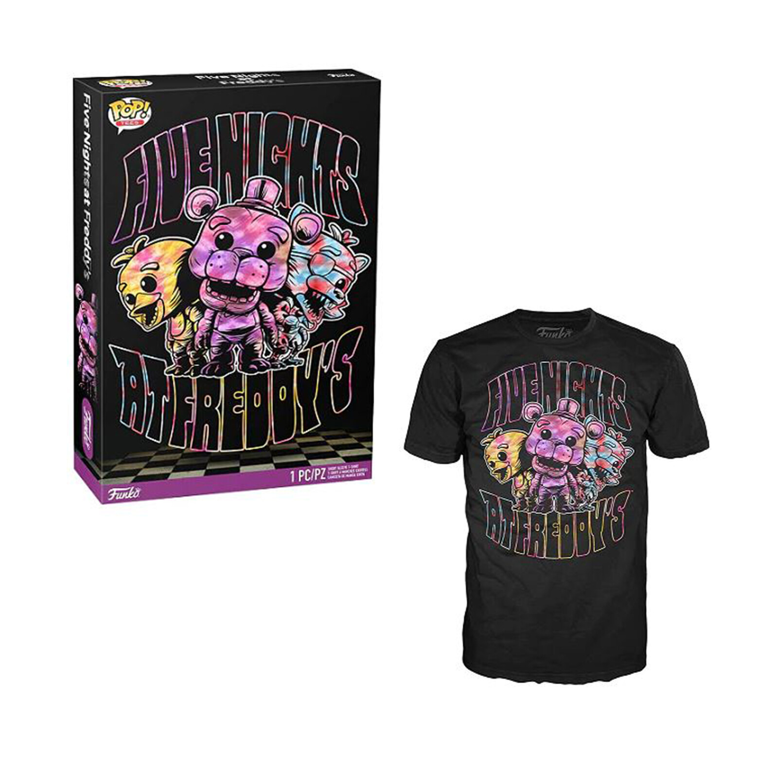 Футболки Funko Five Nights At Freddys в упаковке, летняя футболка с Тай-Дайном, Маленькая, НОВАЯ