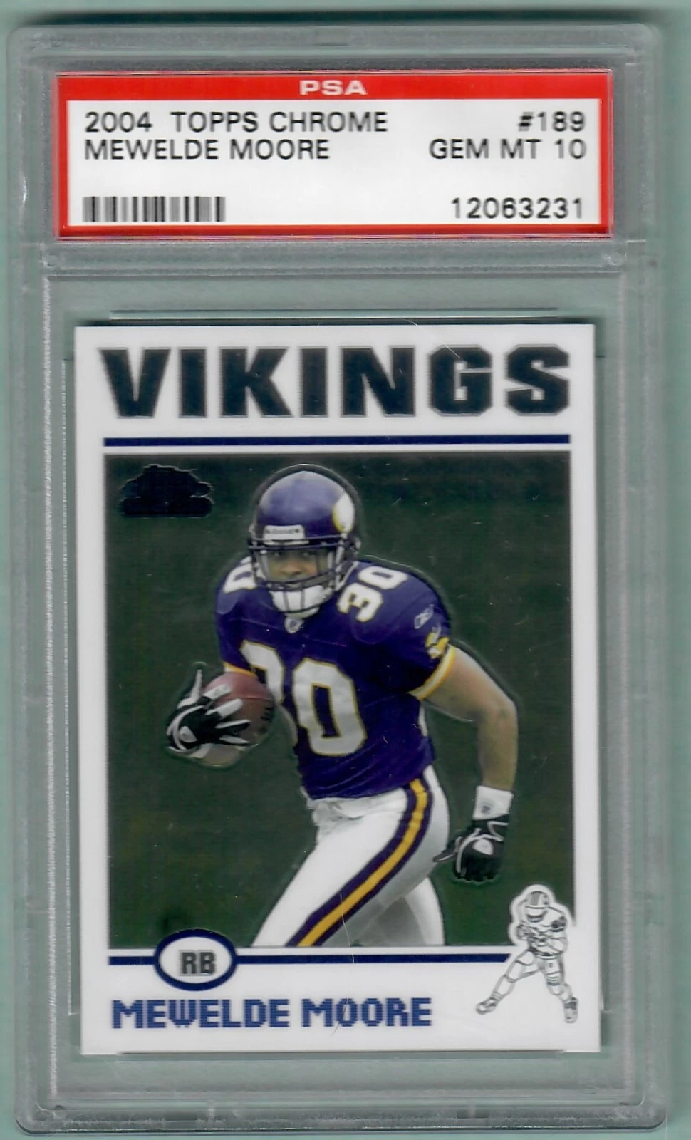 Mewelde Moore Topps Chrome #189 Base