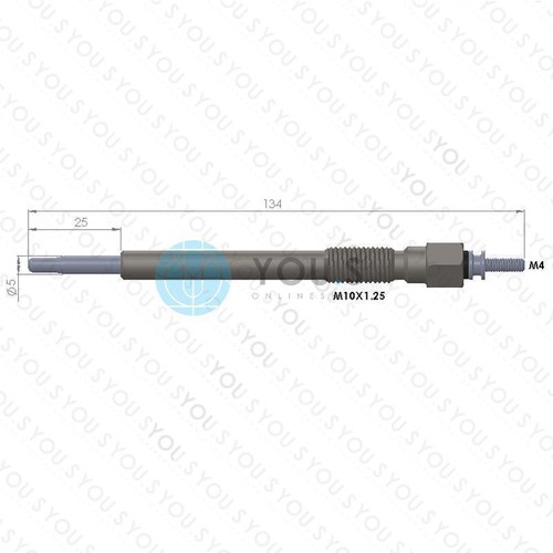6 Piece You.S Original Glow Plugs for Saab 9-5 (YS3E) Estate (YS3E) 3.0 Tid - Picture 2 of 2