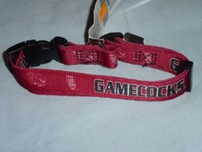 SOUTH CAROLINA GAMECOCKS  Adjustable DOG/PET COLLAR size Small by Hunter Mfg NWT