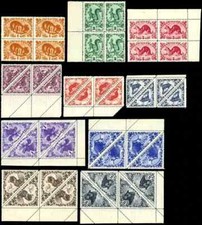 RUSSIE / URSS 1935 - TUVA / TOUVA Faune - Serie complète 10 Blocs 4 MNH