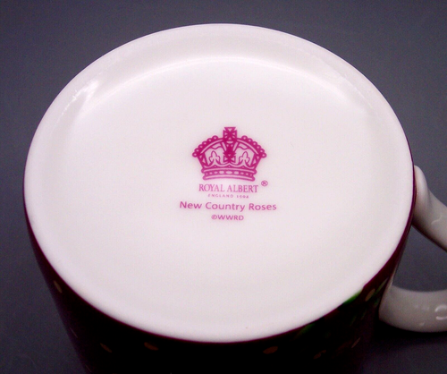 Royal Albert New Country Roses Sentiment Mug "Think of the Love From Me" - Picture 5 of 5