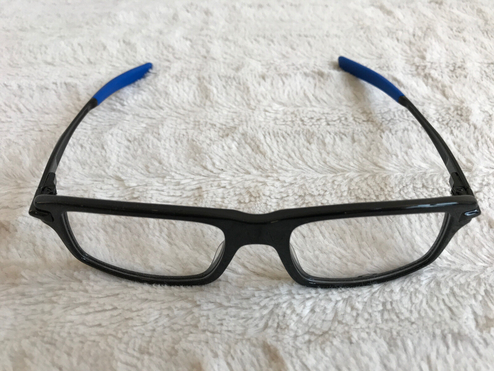 Oakley RX Eyeglasses Glasses Frame Polished Black Royal Blue OX1100-0351 Super mile widziana nowa praca