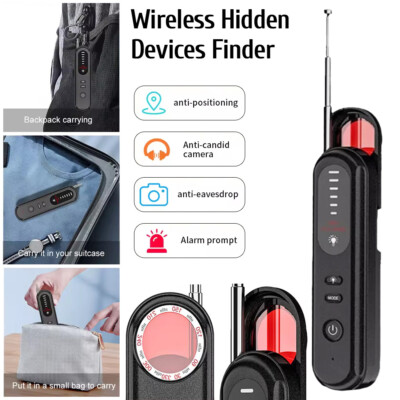 Anti-Spy Camera Wireless RF Detector GSM Bug GPS Tracker Finder Scanner Device
