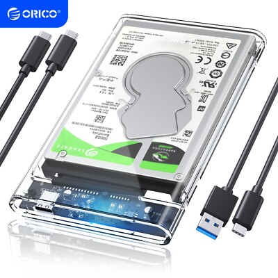ORICO 2,5'' USB C Externes Festplattengehäuse, USB 3.1 Gen2 auf SATA 3.0 6 Gbp/s