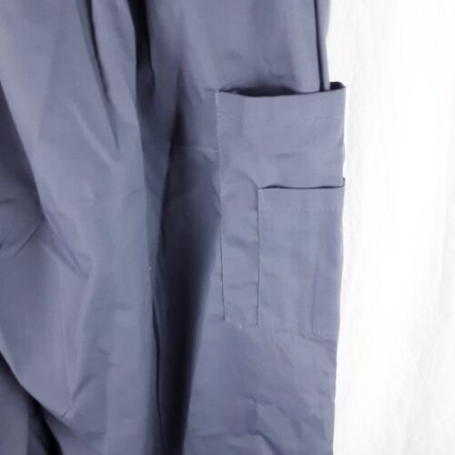 New M&M Scrubs Grey Set 3 Pockets Pants Mens Womens - Picture 4 of 6