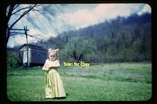 Someone at a Farm in the early 1950's, Kodachrome Slide aa 15-20a