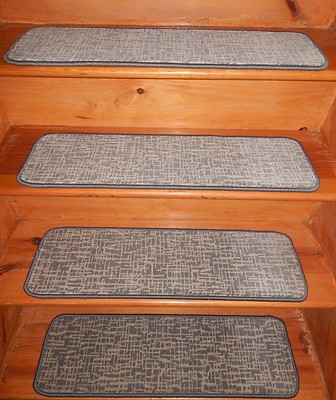13 = STEP 9'' X 30'' + Landing 26'' x 30'' Tufted WOOL Carpet Stair Treads.