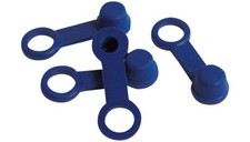Helix Brake Bleeder Caps 4-pack Blue