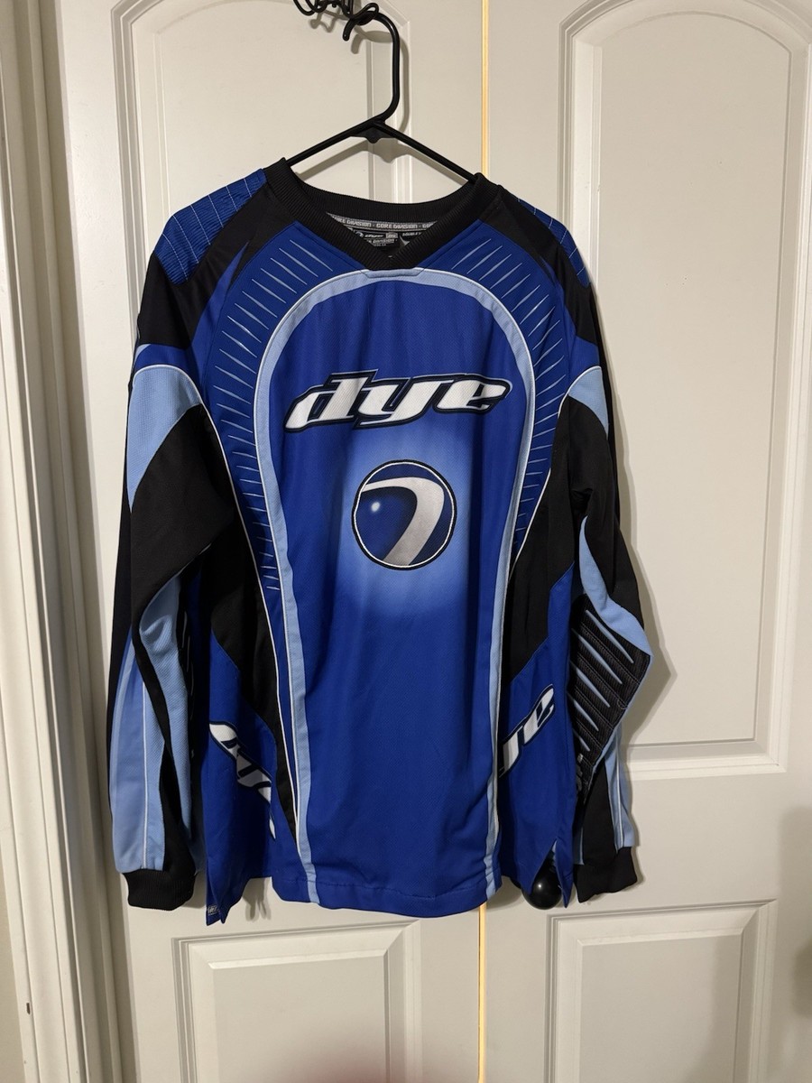 【希少ヴィンテージ】Dye C5 Core Diviペイントボールジャージ XL Dye Paintball Jersey Mens Core Division 04 Long Sleeve Blue