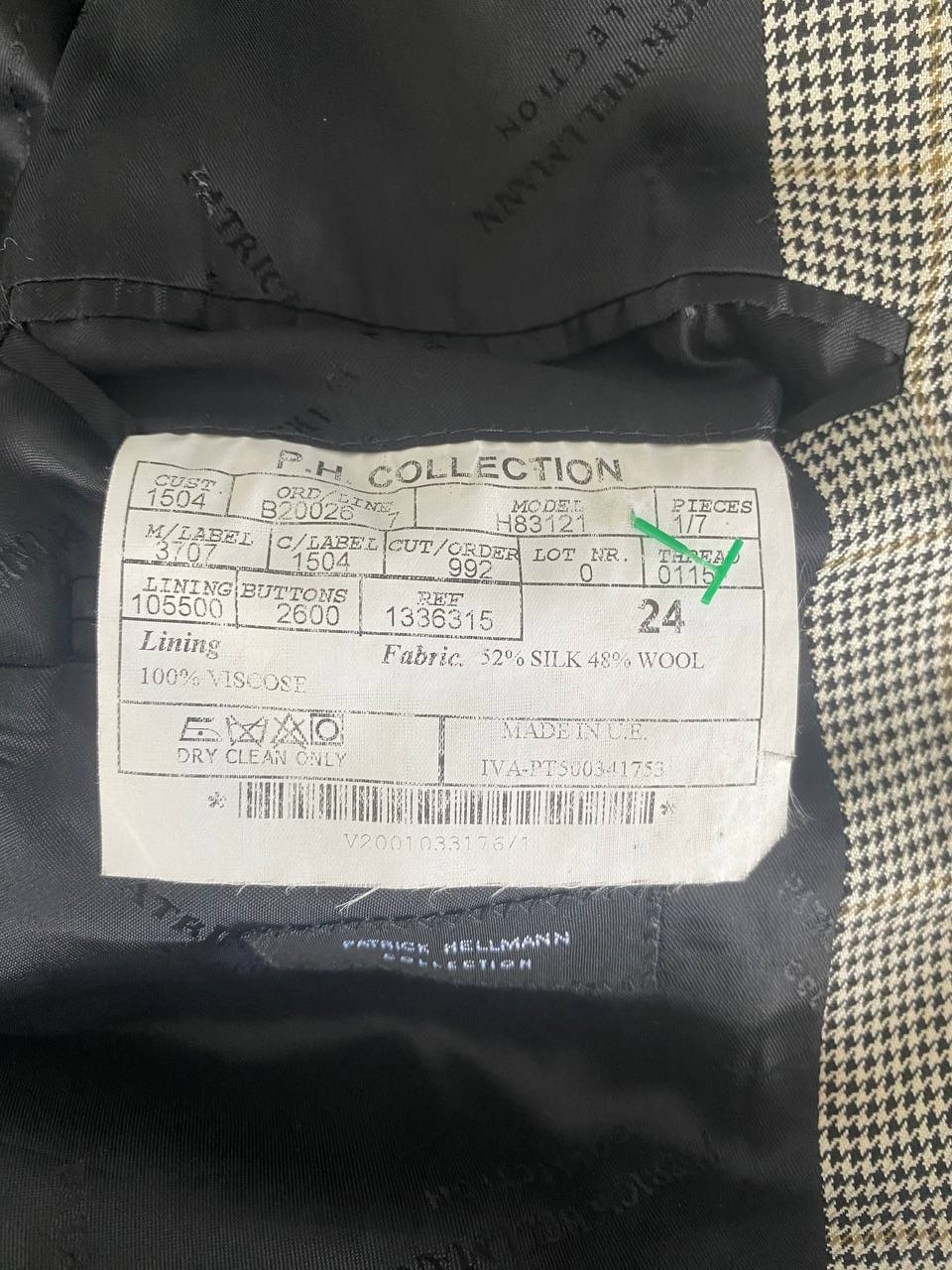 Patrick Hellmann Collection Mens Blazer Size 24 G… - image 7