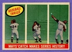 1959 Topps Baseball Thrills #464 May's Catch Makes Series History EX-MT