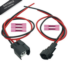 Micarun Set 2 Pins ABS Wheel Speed Sensor Connector Pigtail Harness Plug for...