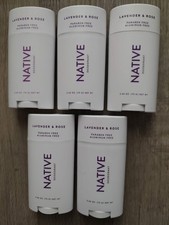 Native Deodorant Lavender & Rose Scent 2.65 oz - 5 PACK NEW FAST SHIPPING
