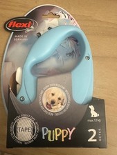 Flexi Puppy Chowana smycz taśmowa Smycz w kolorze niebieskim 2 metry max. 12kg