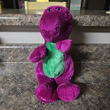 Vintage Barney the Dinosaur 12 Plush Purple Stuffed Animal Lyons Group 1992