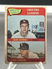 1965 Topps - League Leaders Dean Chance, Joel Horlen #7 (RC)