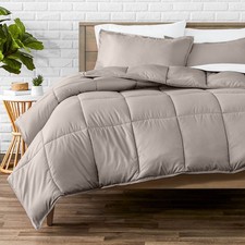 Bare Home 1800 Ultra-Soft Comforter Set, Soft & Warm - Goose Down Alternative
