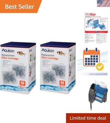 2 Replacement Filter cartridges. Medium 12pks. 24 Cartridges Total