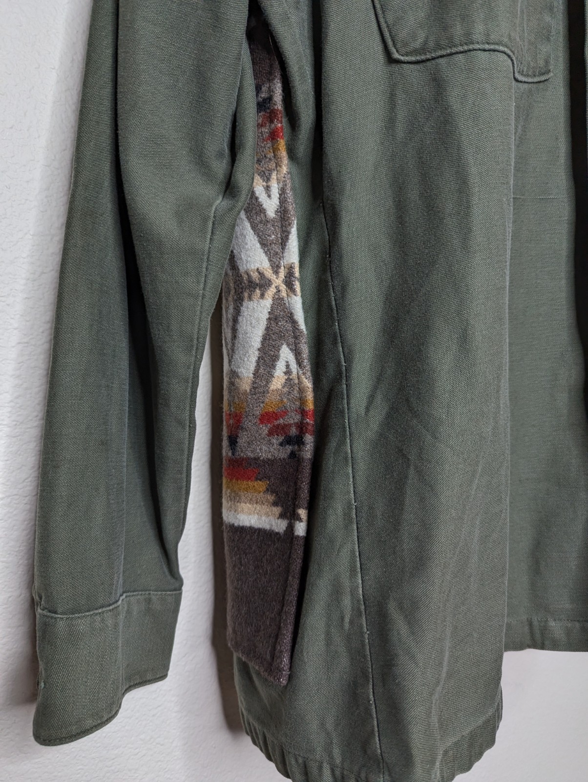 Upcycled Pendleton Aztec Native Army Jacket DIY W… - image 11