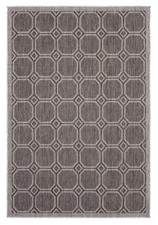 8x11 United Weavers Brown Geometric Hoops 3900 10650 - Aprx 7' 10