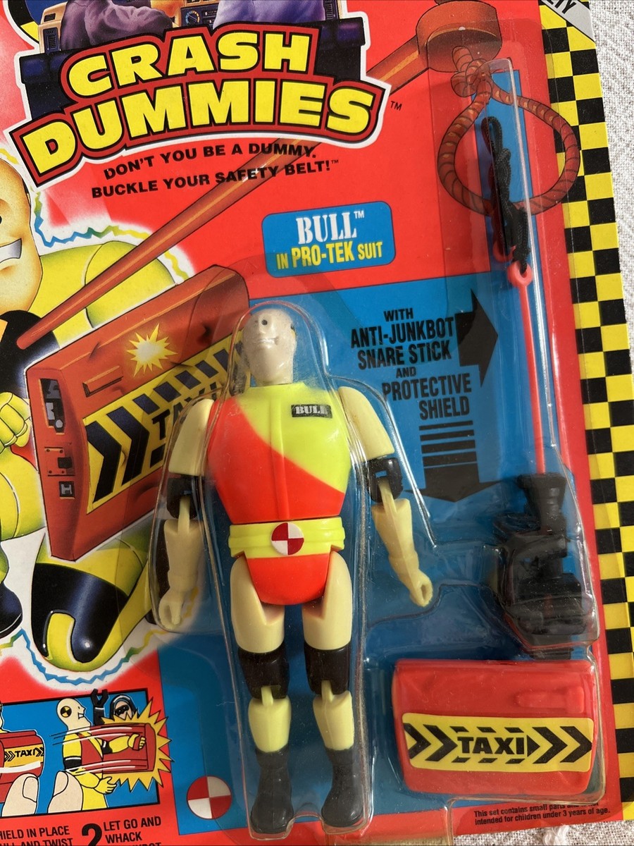 VINTAGE 1992 TYCO CRASH TEST DUMMIES BULL PRO-TEK SUIT Action