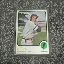 1973 Topps Baseball Card Minnesota Twins Tony Oliva #80 HOF Vg Vtg 