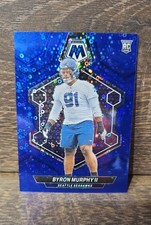2024 Panini Mosaic - Rookies Byron Murphy II #316 No Huddle Blue Mosaic Prizm...