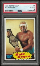 1985 Topps WWF/WWE Hulk Hogan Rookie Card RC #1 PSA 4 (JA