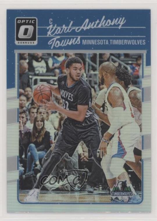 2016-17 Panini Donruss Optic Holo Silver Prizm Karl-Anthony Towns #128 sq1