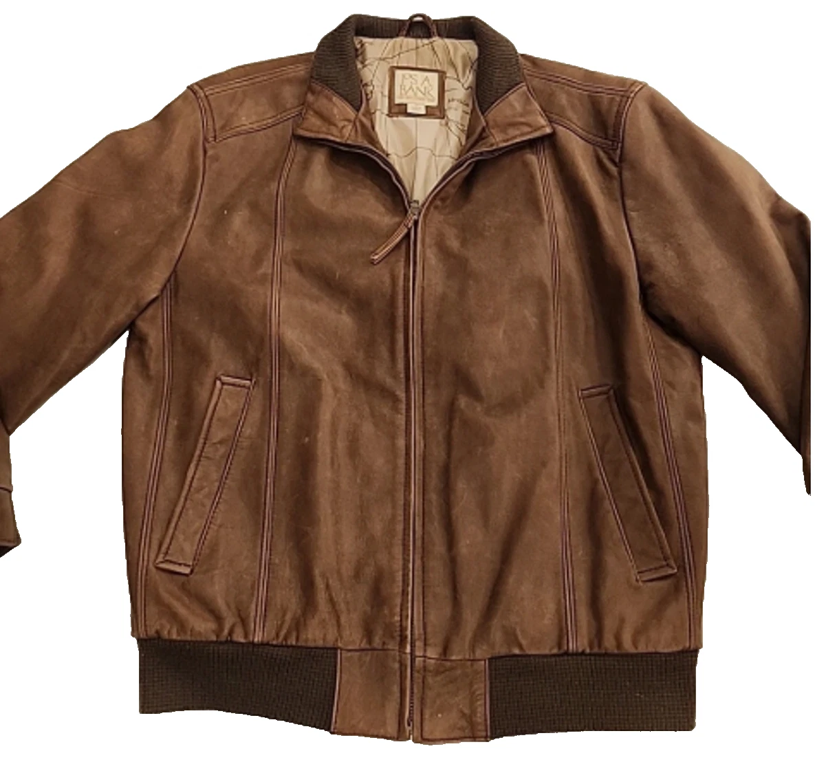 Jos. A. Bank Leather Outer Shell Brown Coats, Jackets & Vests for