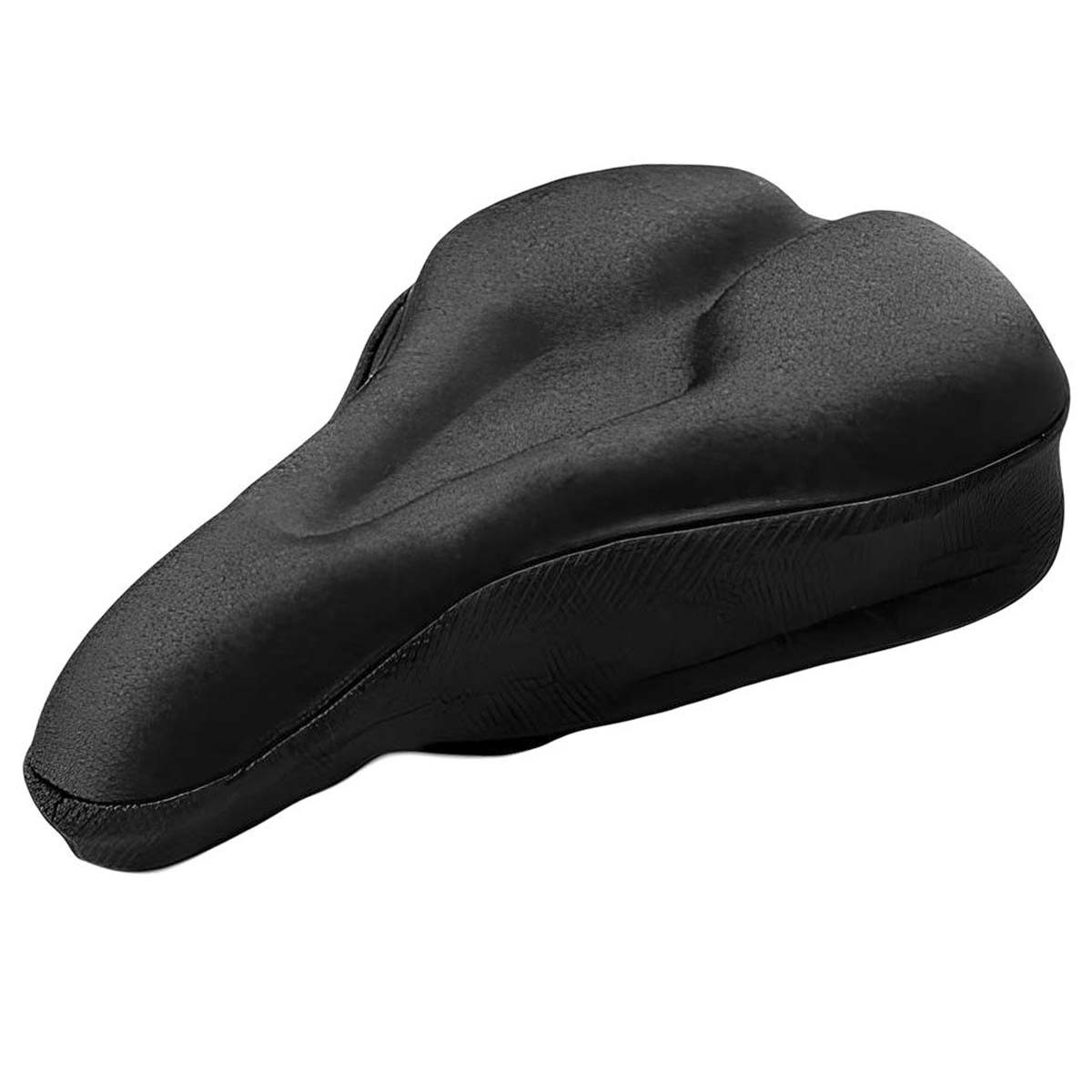 Housse de selle vélo universelle gel et mousse pour vtt et vélo de ville noir standard