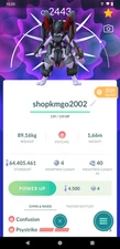 Pokémon Mewtwo Armored - Skill Psystrike- Year 2020 -- 1mill SD