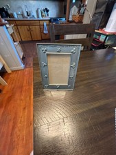 Vintage Baby Nursery Metal Picture Frame Sweet Dreams Hugs and Kisses