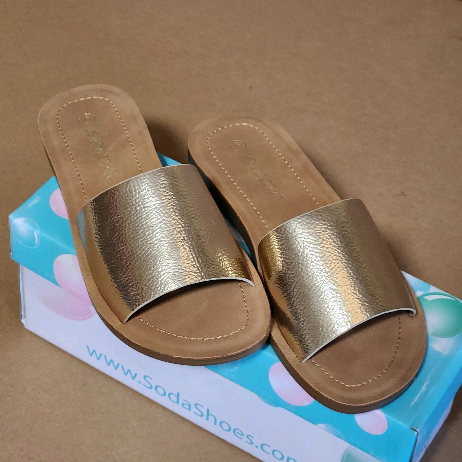 PANTOFOLA D’ORO Scarpe Soda nuove con scatola donna infradito basic ciabatte semplici taglia 6