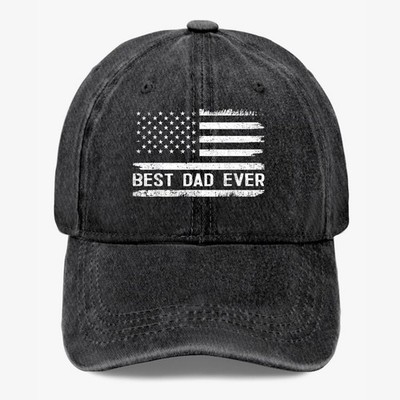 Best Dad Ever Hat American Flag Father s Day Gift Cap for Dad 7 Colors