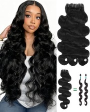 AIRITENG 17A Body Wave Human Hair Bundles 14 14 14 Indian Raw Virgin Hair