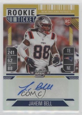 2024 Contenders Optic Ticket Gold Prizm 4/10 Jaheim Bell #153 Rookie Auto RC lz7