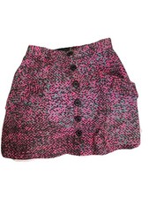 Vintage Roberto cavalli Skirt Pink Black Abstract Animal Print y2k Archival