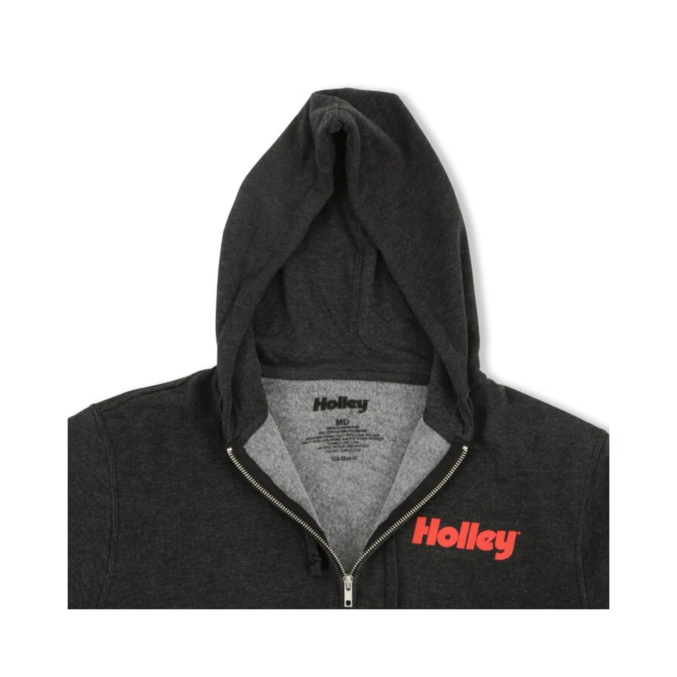 Holley 10433-LGHOL Hooded Sweatshirt Full-Zip - Fleece - Adult Large - Heather - Image 4 of 4