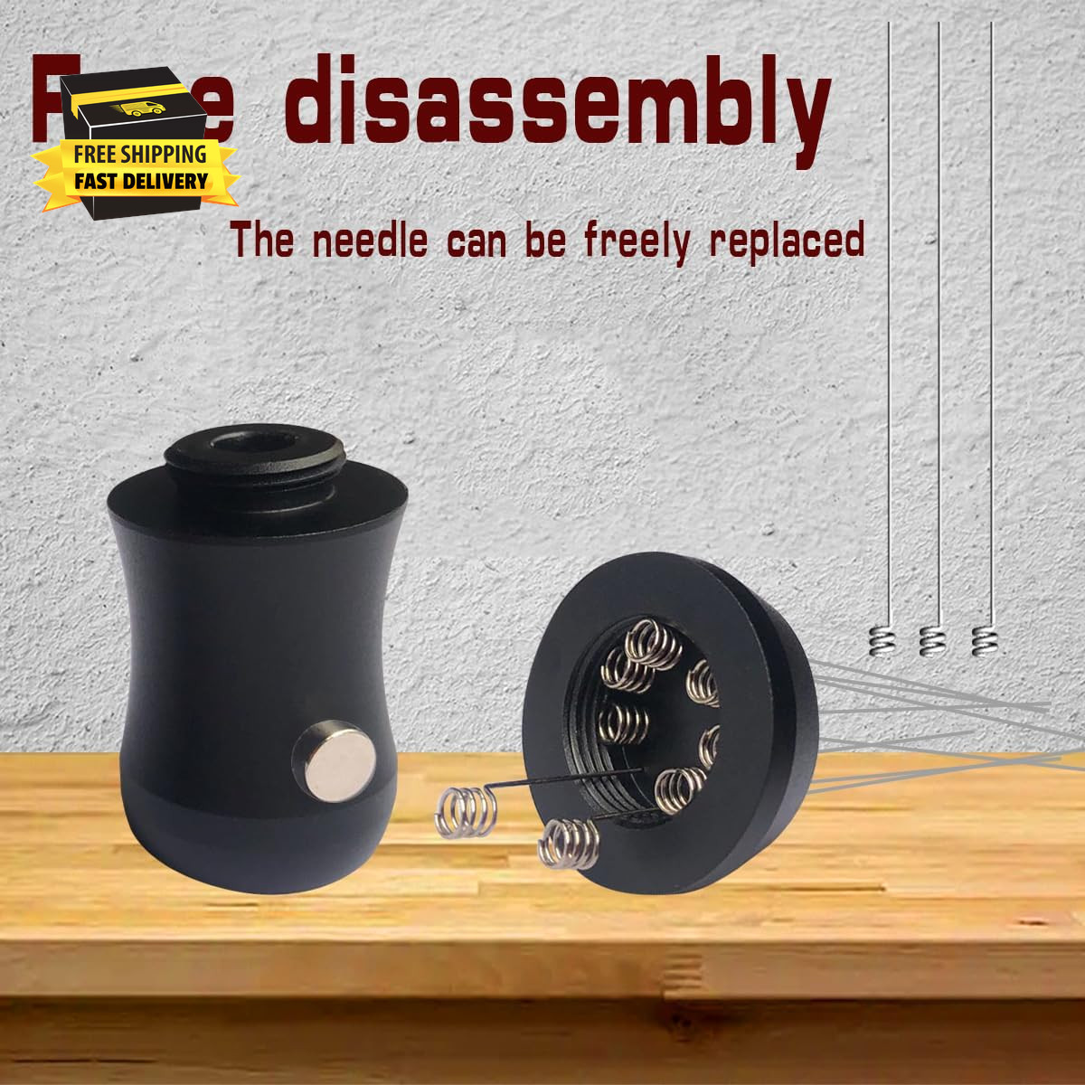 Magnetic Espresso Distribution Tool - Flick WDT Tool with 8X0.4Mm Stainless Stee