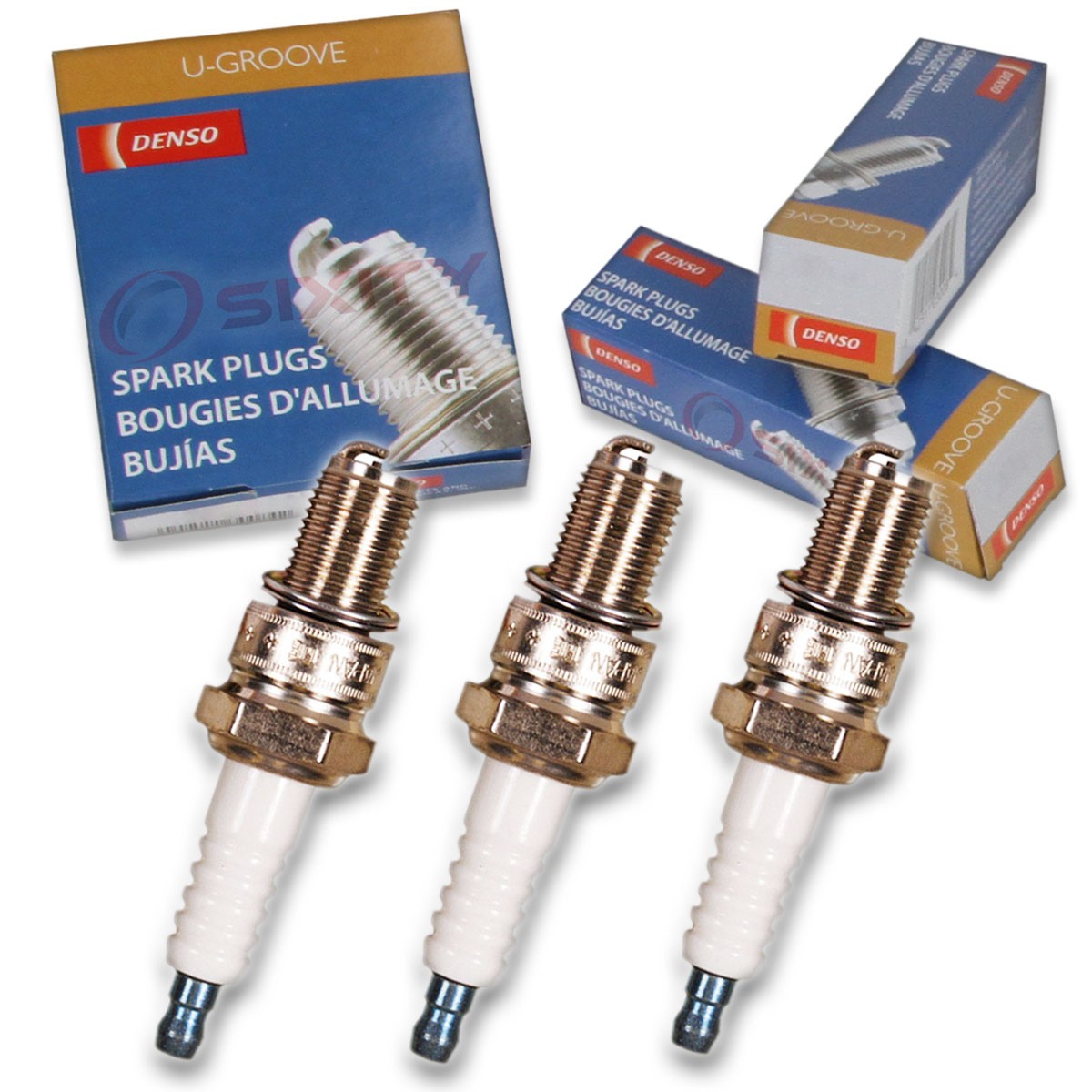 3 pc Denso Standard U-Groove Spark Plug for Ski-Doo Grand Touring 700 GS pv