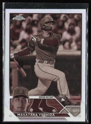 Masataka Yoshida 2023 Topps Chrome #167 Sepia Refractors Boston Red Sox