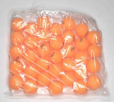 34 - Pack MAPOL Orange 3-Star Premium Ping Pong Balls 40mm, Orange