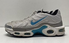 Nike Air Max Plus Tn Silver/blue Solid Athletic Shoe Women 5