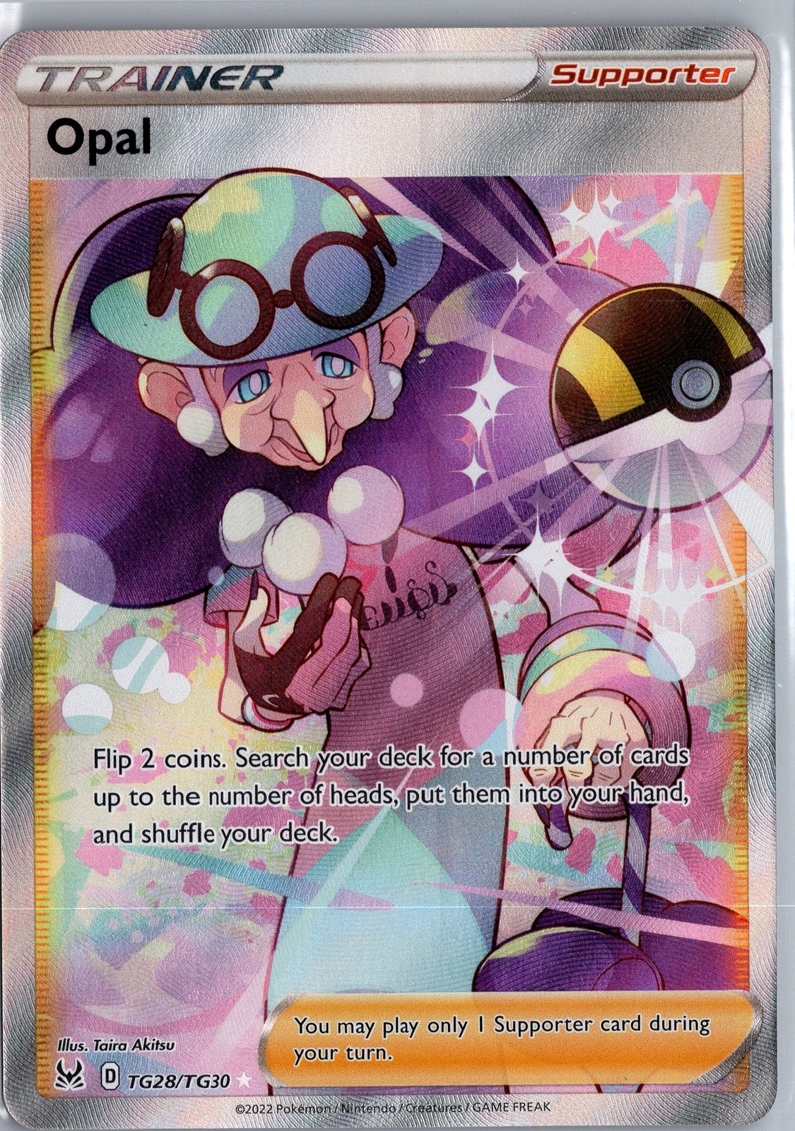 Opal TG28/TG30 Trainer Gallery Brilliant Stars Pokemon Card LP
