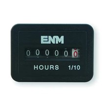 Enm T41d45 Dc Hour Meter, 6-Digit, Flush Rectangular