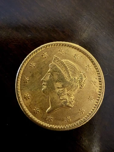 1851 US Liberty Head $1 Small Gold Coin Type 1 - Bullion